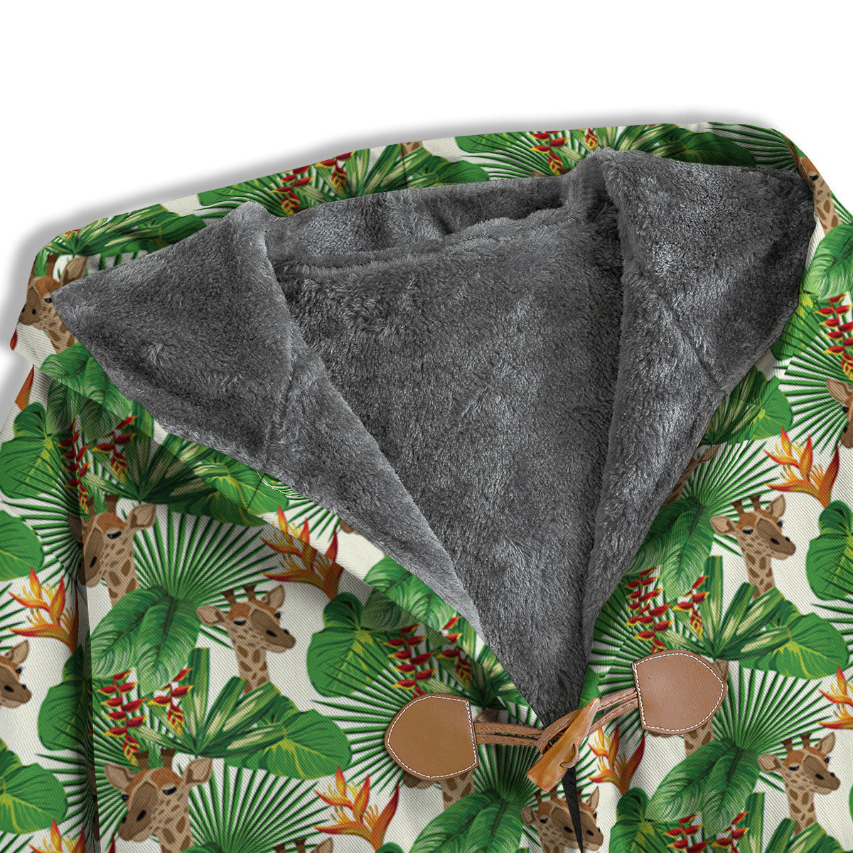 Giraffe Exotic Tropical Print Pattern Men's Windbreaker Jacket-grizzshop