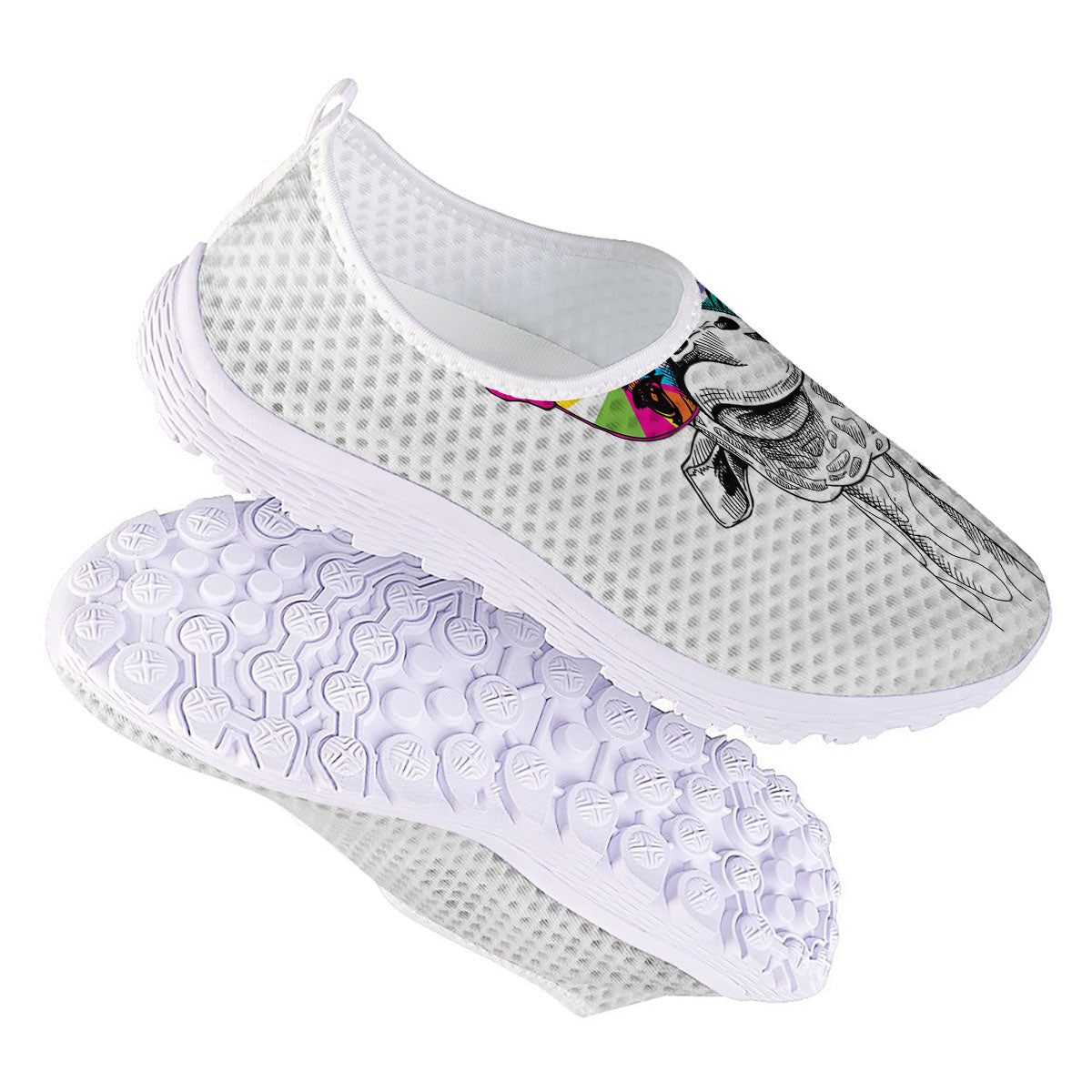 Giraffe Funny Print Nurse Shoes-grizzshop