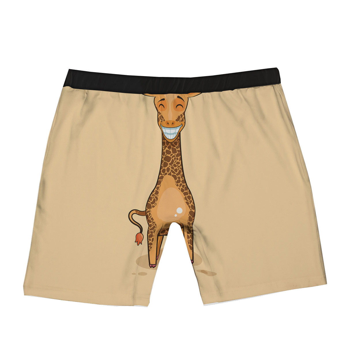 Giraffe Smiley Face Print Boxer Briefs-grizzshop