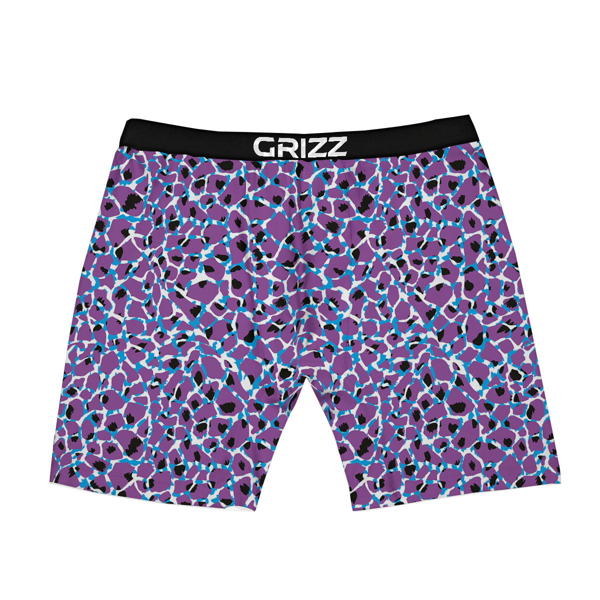 Giraffe Teal And Purple Print Pattern Boxer Briefs-grizzshop