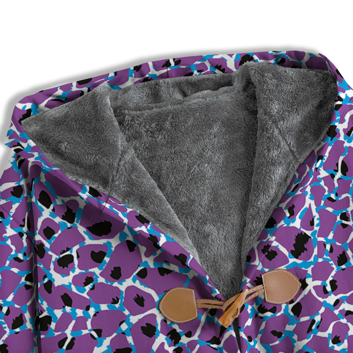 Giraffe Teal And Purple Print Pattern Men's Windbreaker Jacket-grizzshop