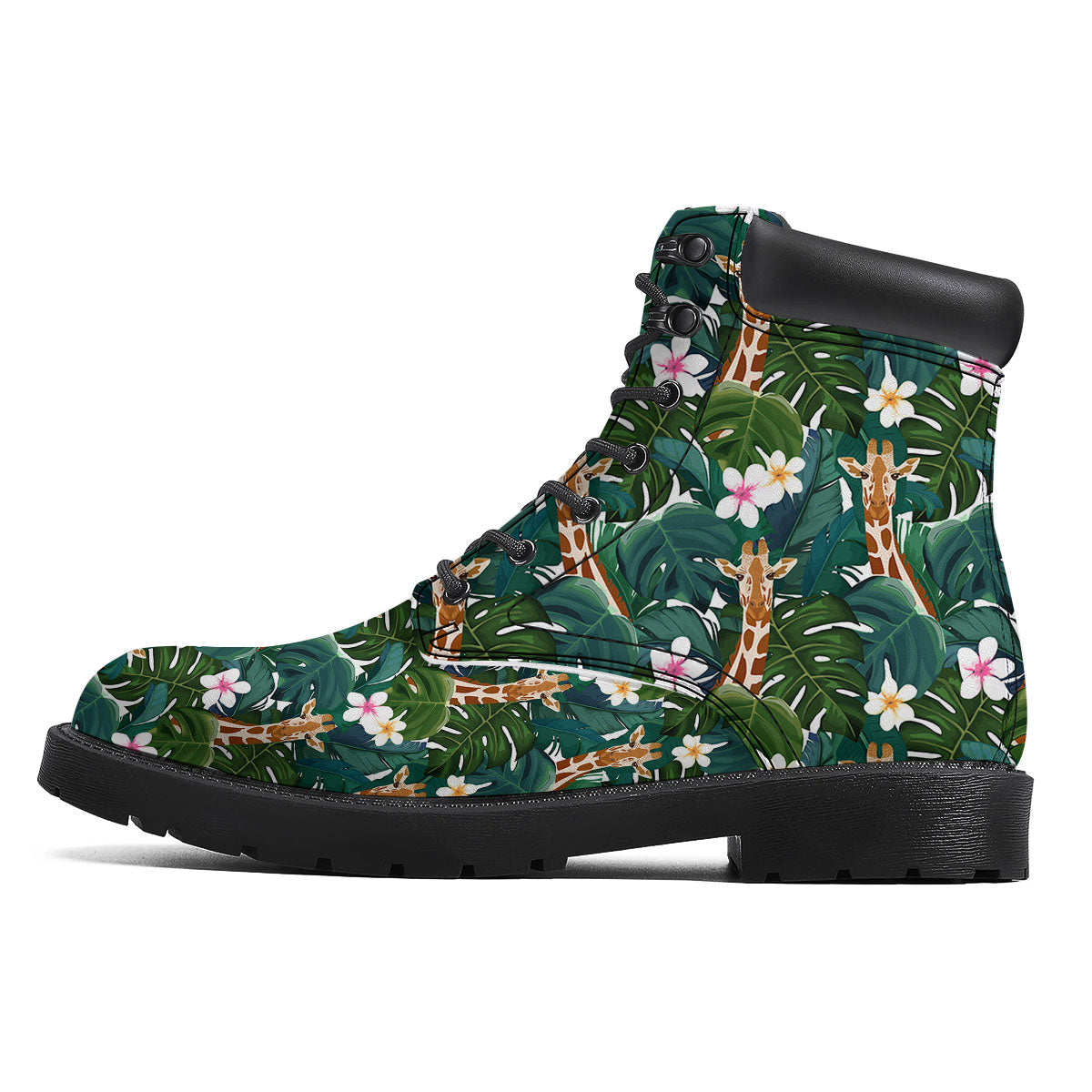 Giraffe Tropical Print Pattern Boots-grizzshop