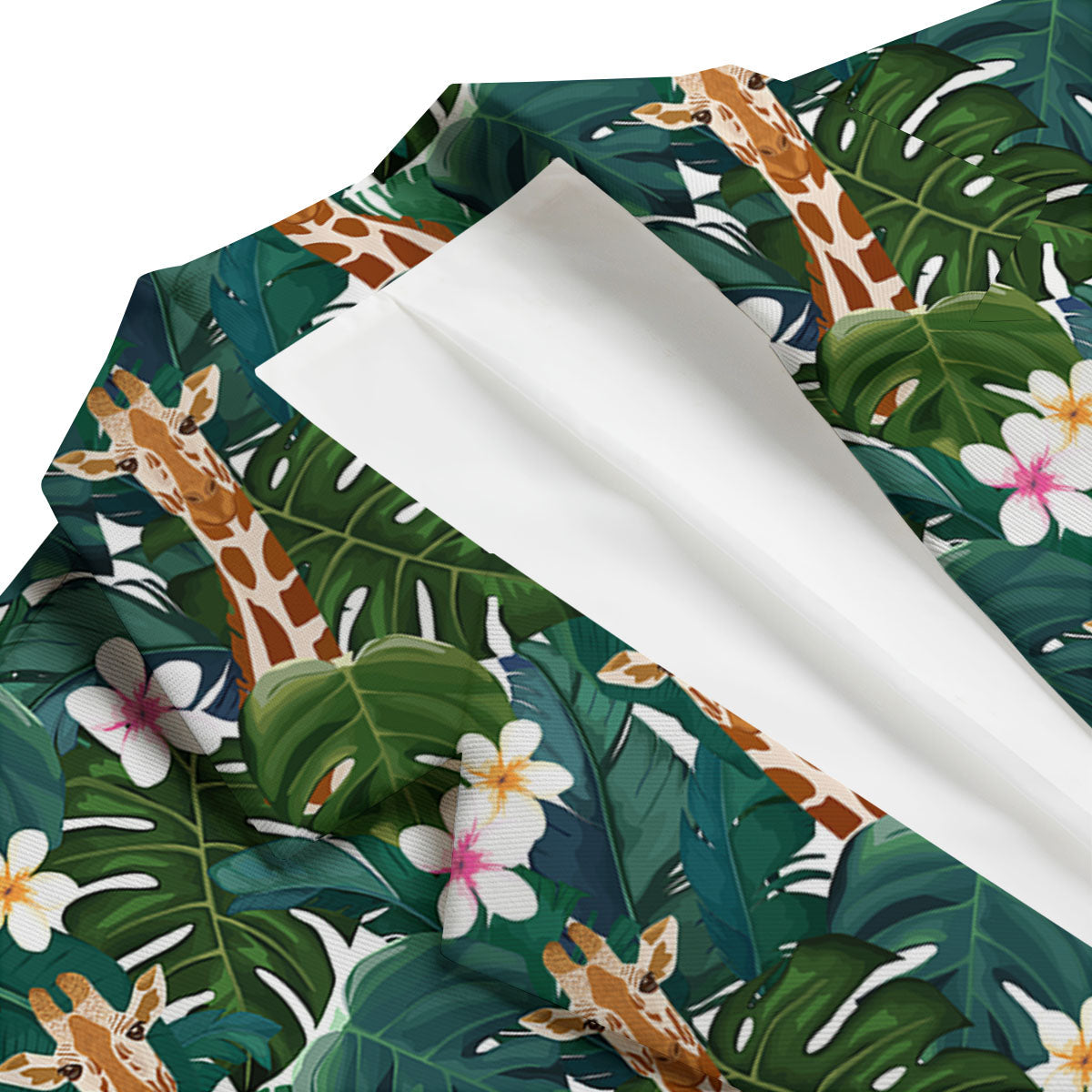 Giraffe Tropical Print Pattern Men's Blazer-grizzshop
