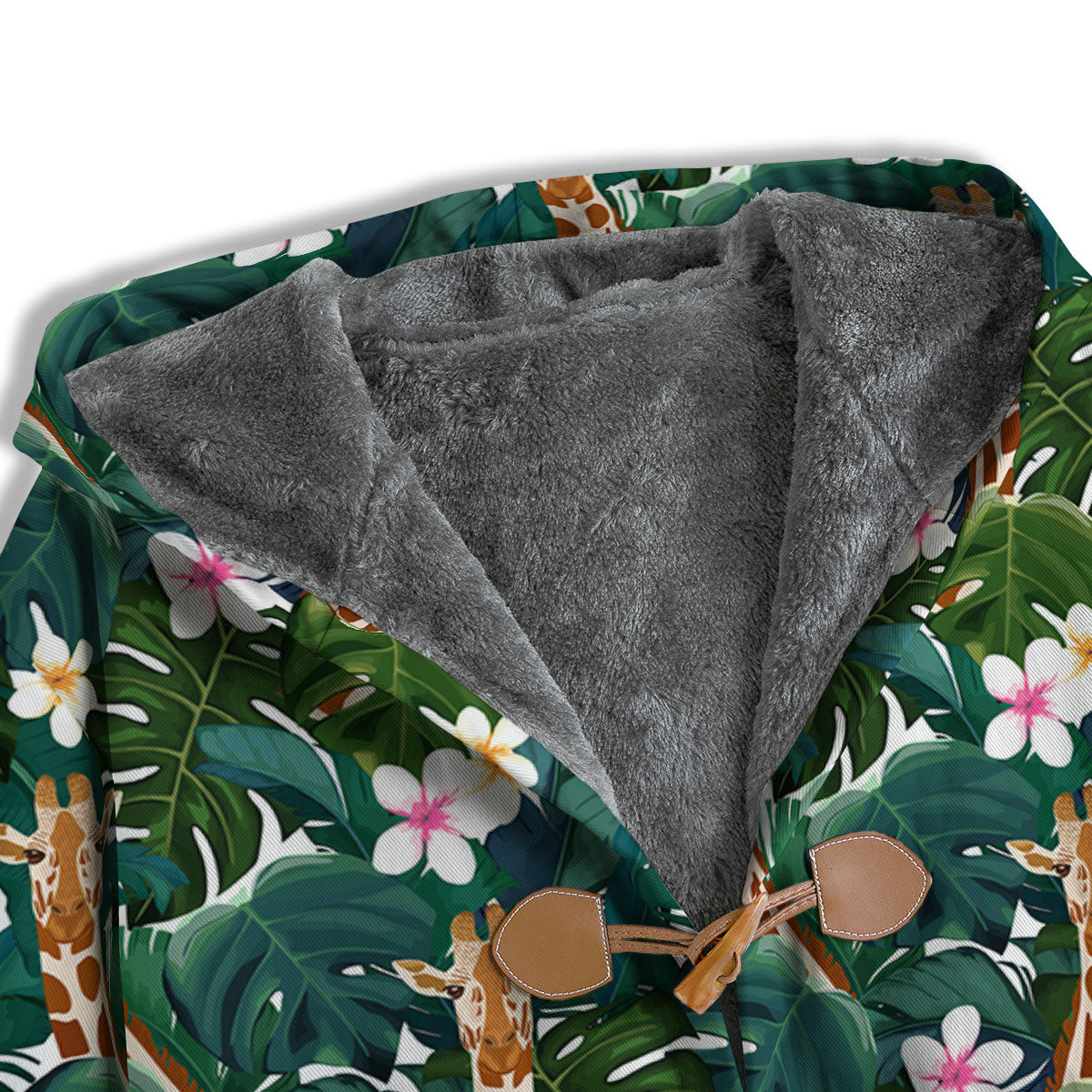 Giraffe Tropical Print Pattern Men's Windbreaker Jacket-grizzshop