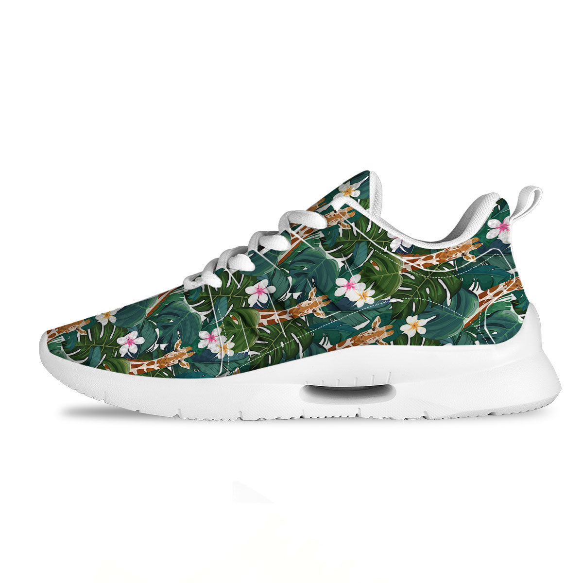 Giraffe Tropical Print Pattern Tennis Shoes-grizzshop