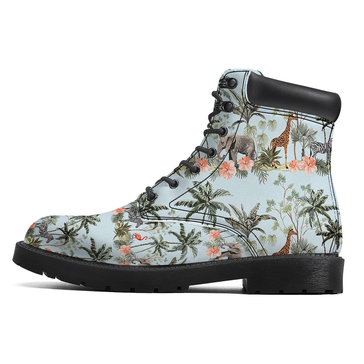 Giraffe Tropical Zebra Print Pattern Boots-grizzshop