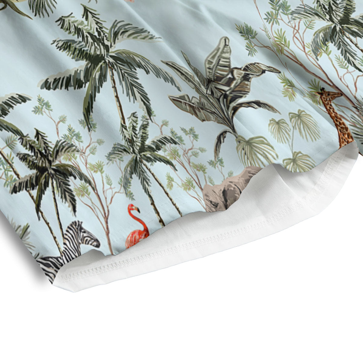 Giraffe Tropical Zebra Print Pattern Men's Athletic Shorts-grizzshop