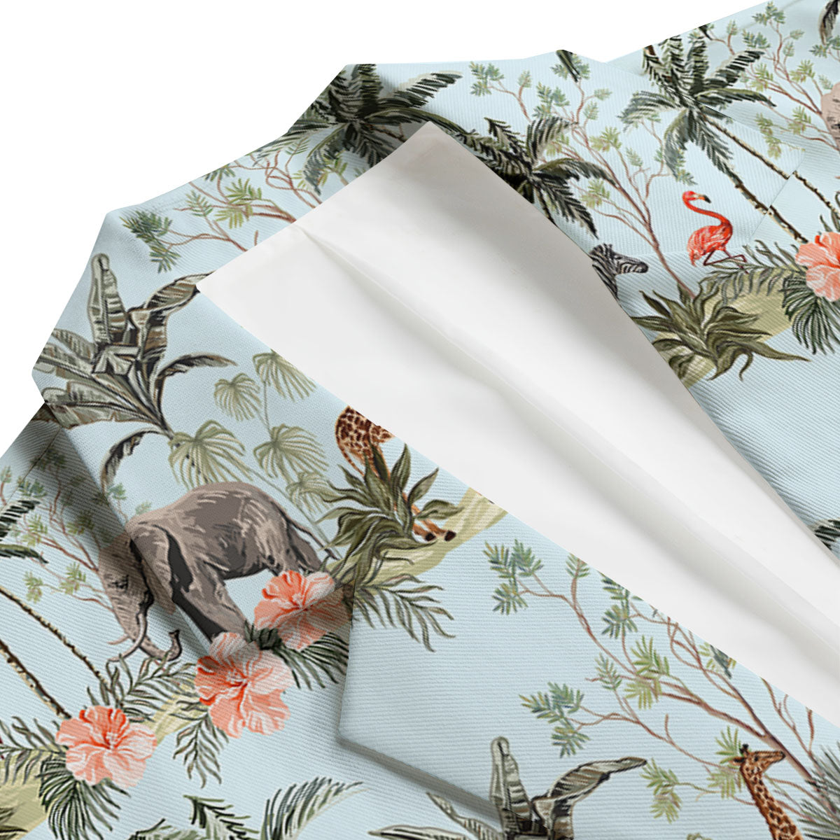 Giraffe Tropical Zebra Print Pattern Men's Blazer-grizzshop