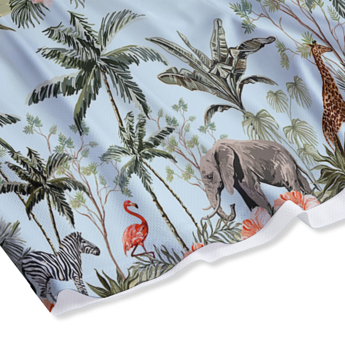 Giraffe Tropical Zebra Print Pattern Mesh Shorts