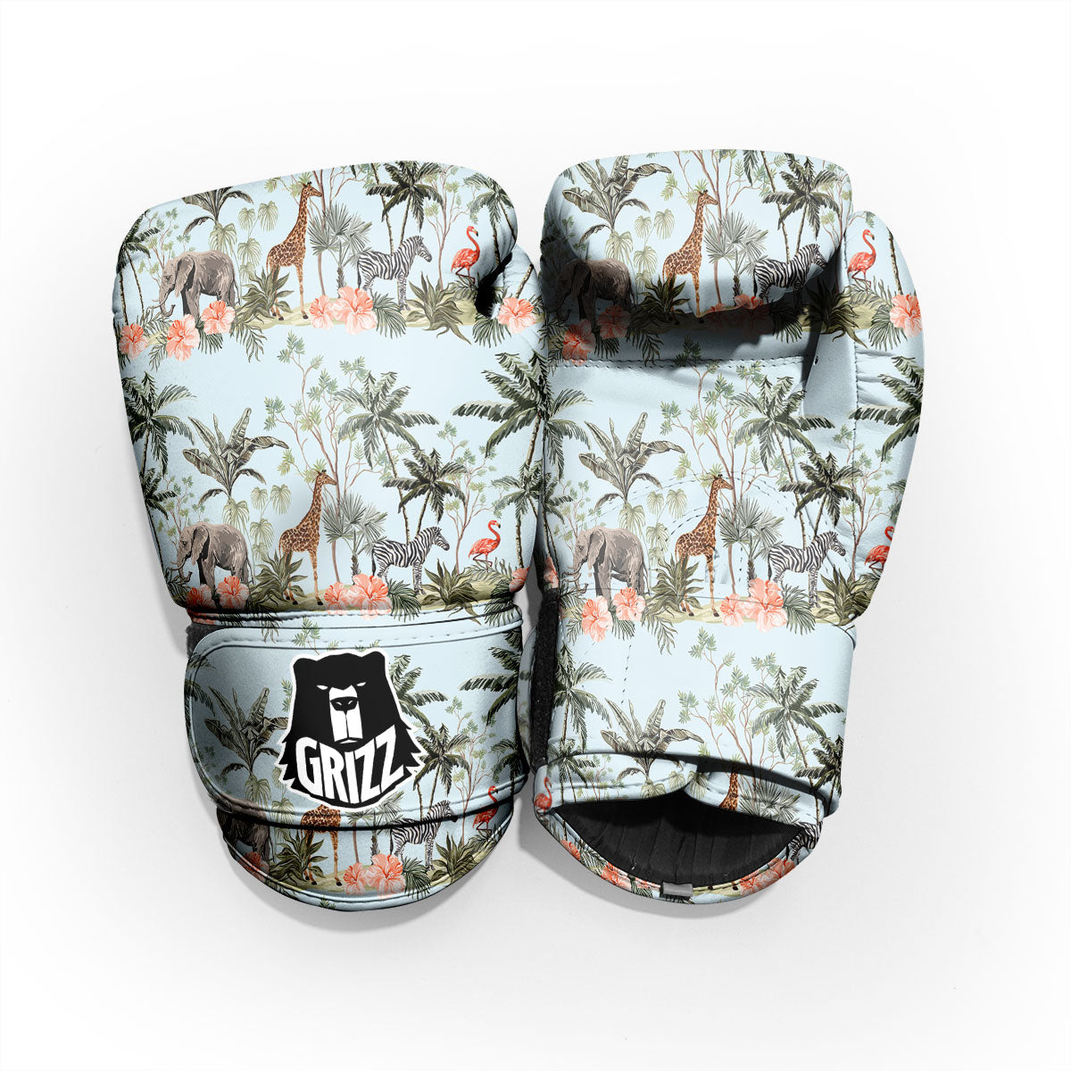Giraffe Tropical Zebra Print Pattern Sparring Gloves-grizzshop