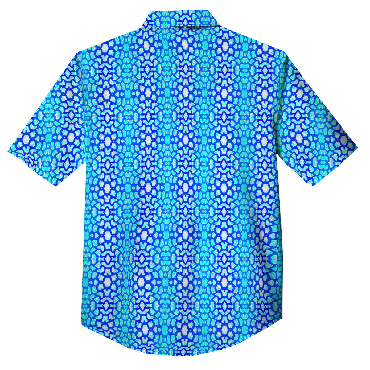 Giraffe Turquoise Print Pattern Button Up Shirt-grizzshop