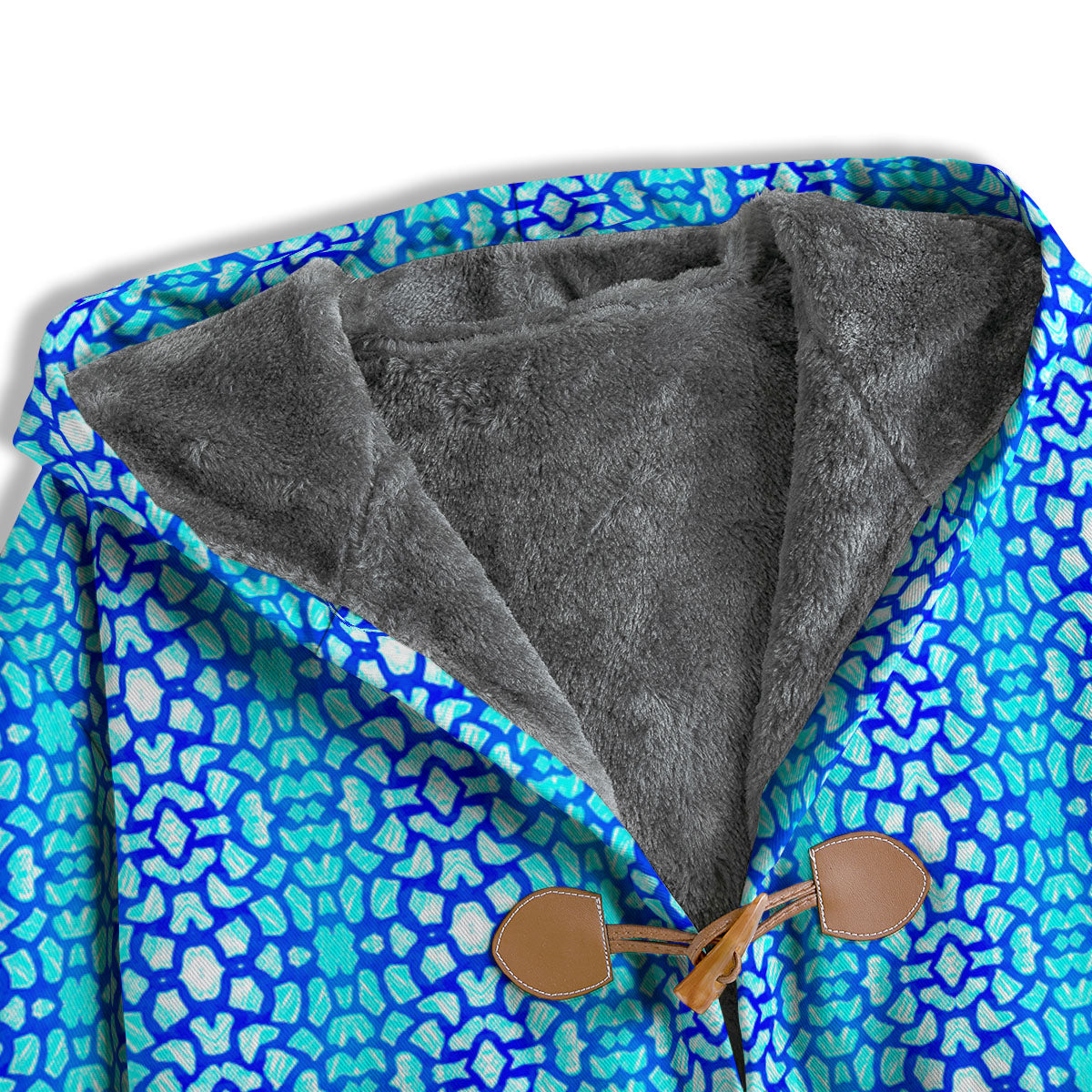 Giraffe Turquoise Print Pattern Men's Windbreaker Jacket-grizzshop