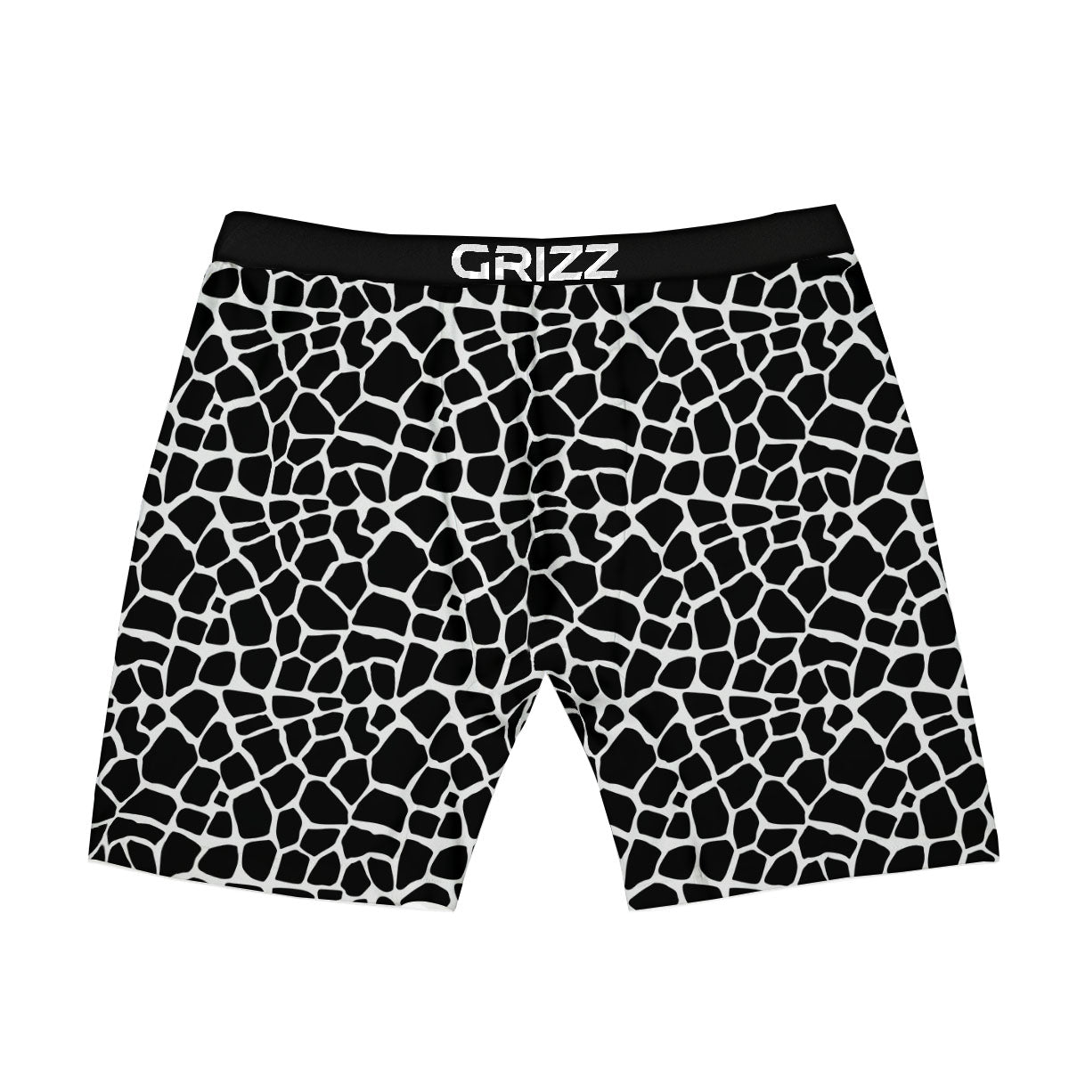 Giraffe White And Black Print Pattern Boxer Briefs-grizzshop