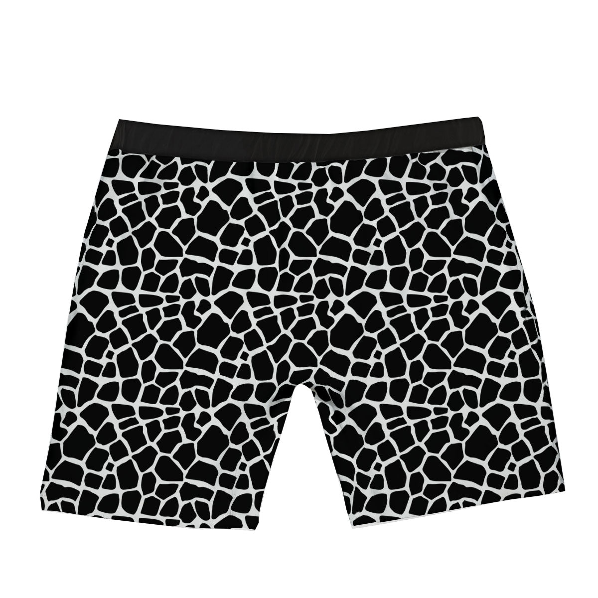 Giraffe White And Black Print Pattern Boxer Briefs-grizzshop