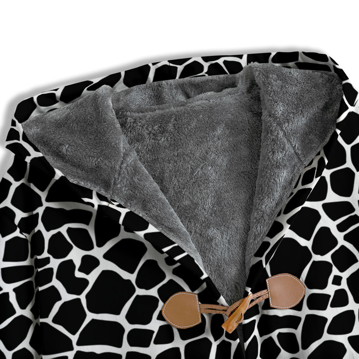 Giraffe White And Black Print Pattern Men's Windbreaker Jacket-grizzshop