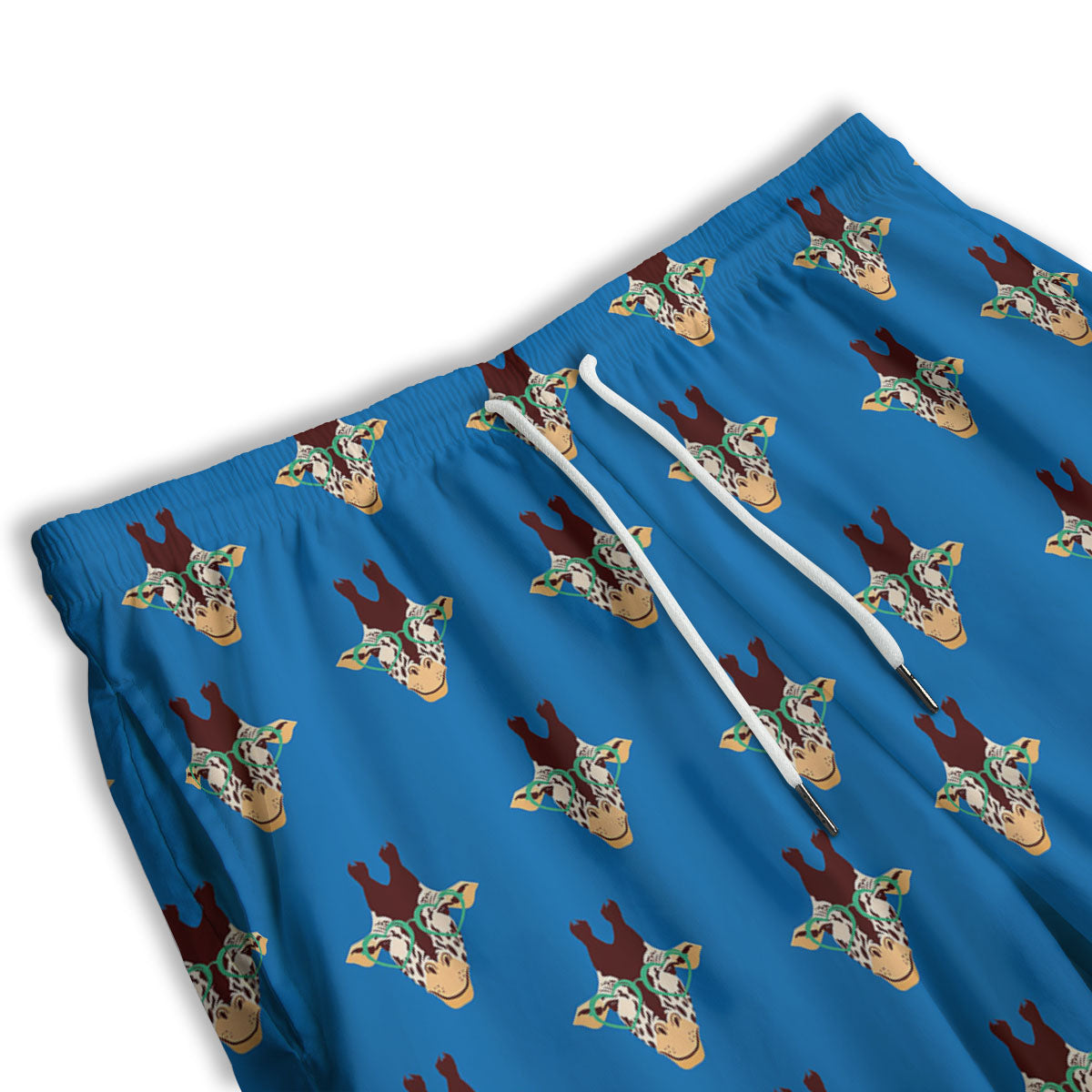 Hawaiian Leaves Tropical Print Pattern Men's Athletic Shorts
