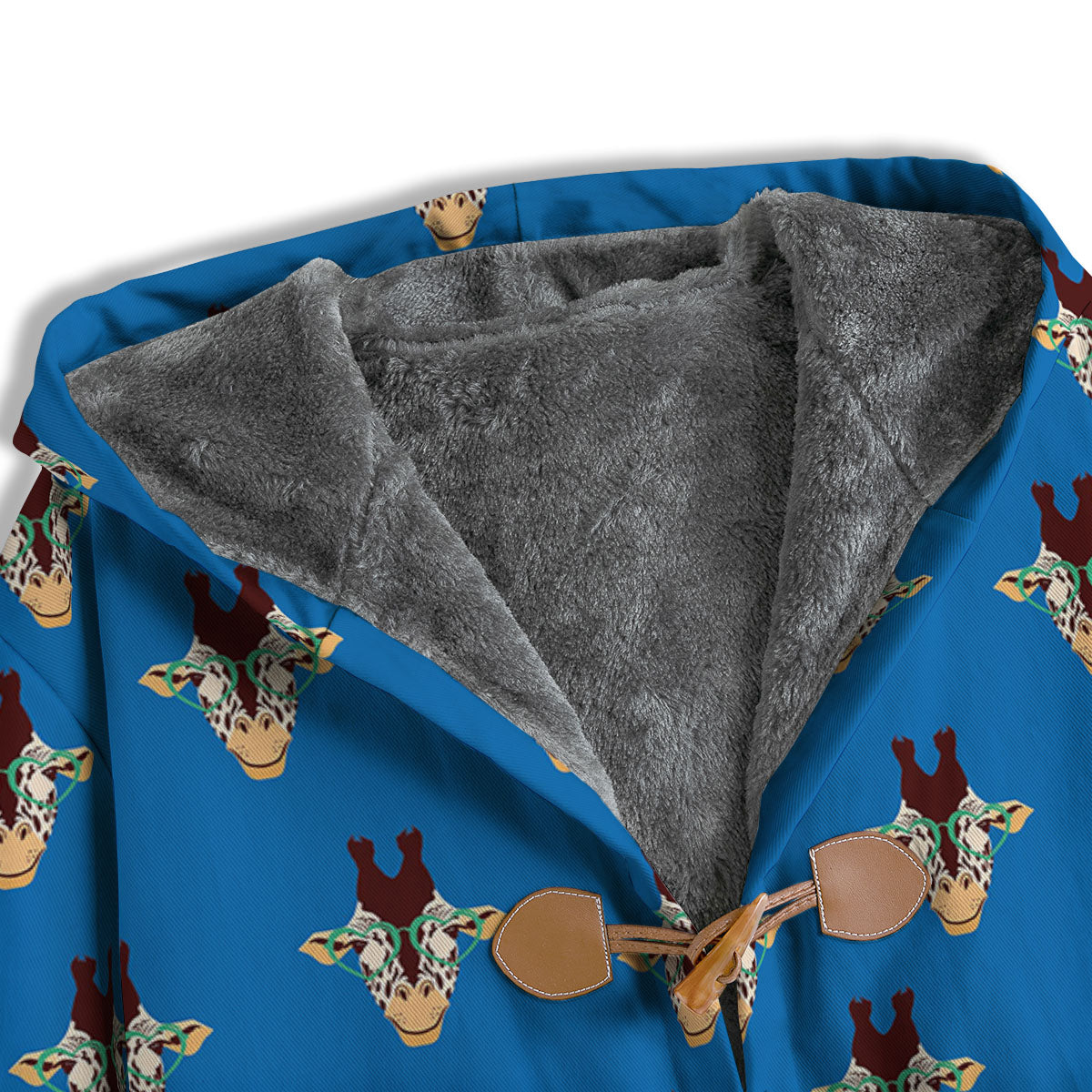 Giraffe With Glasses Print Pattern Men's Windbreaker Jacket-grizzshop