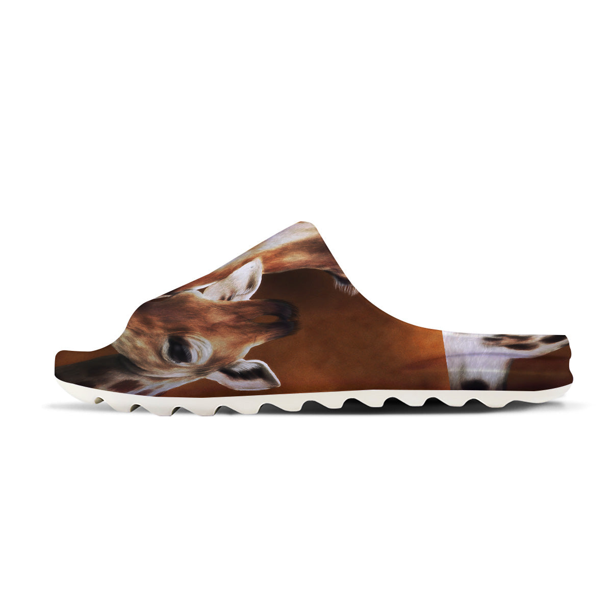 Giraffe Brown Print Sandals-grizzshop