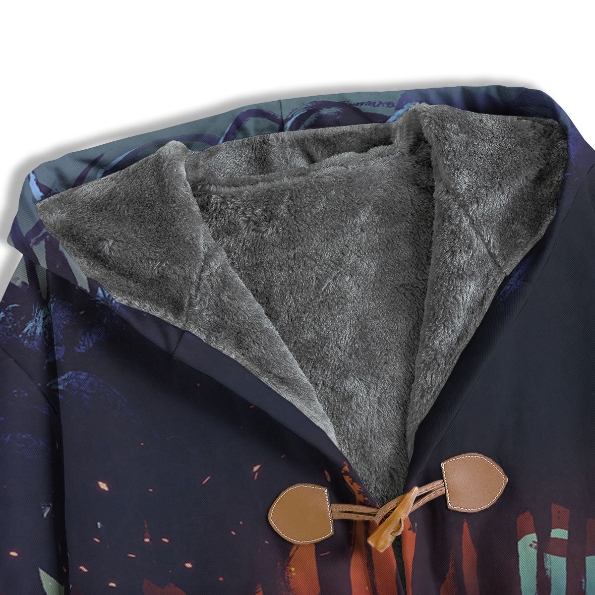 Girl Fight With Alien Octopus Monster Print Men's Windbreaker Jacket-grizzshop