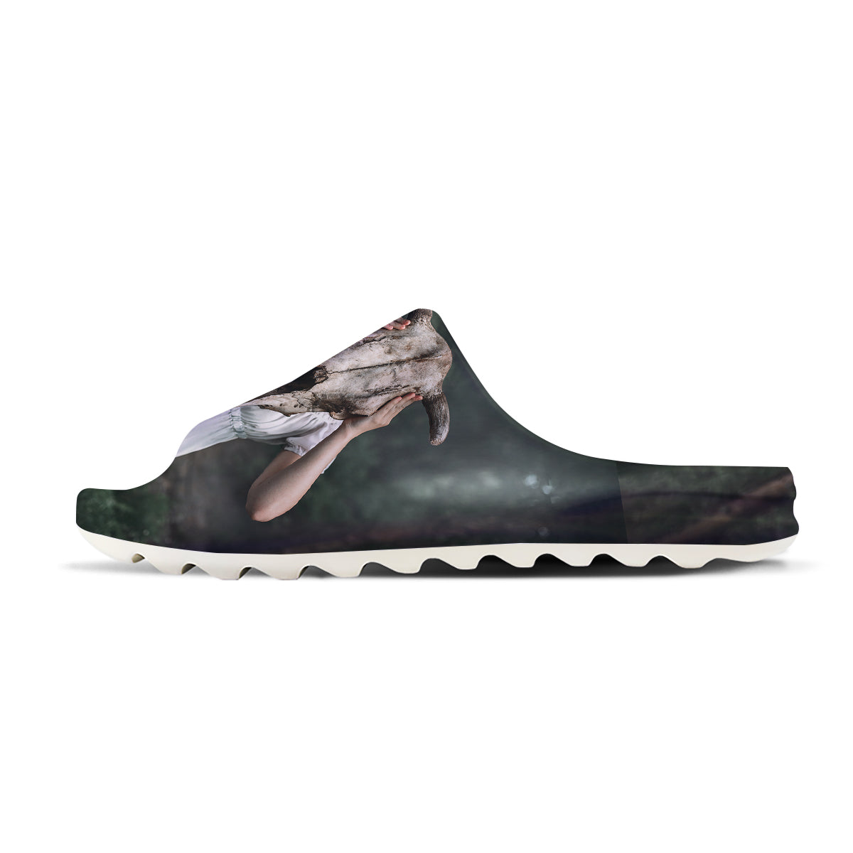 Girl With Animal Skull Print Sandals-grizzshop