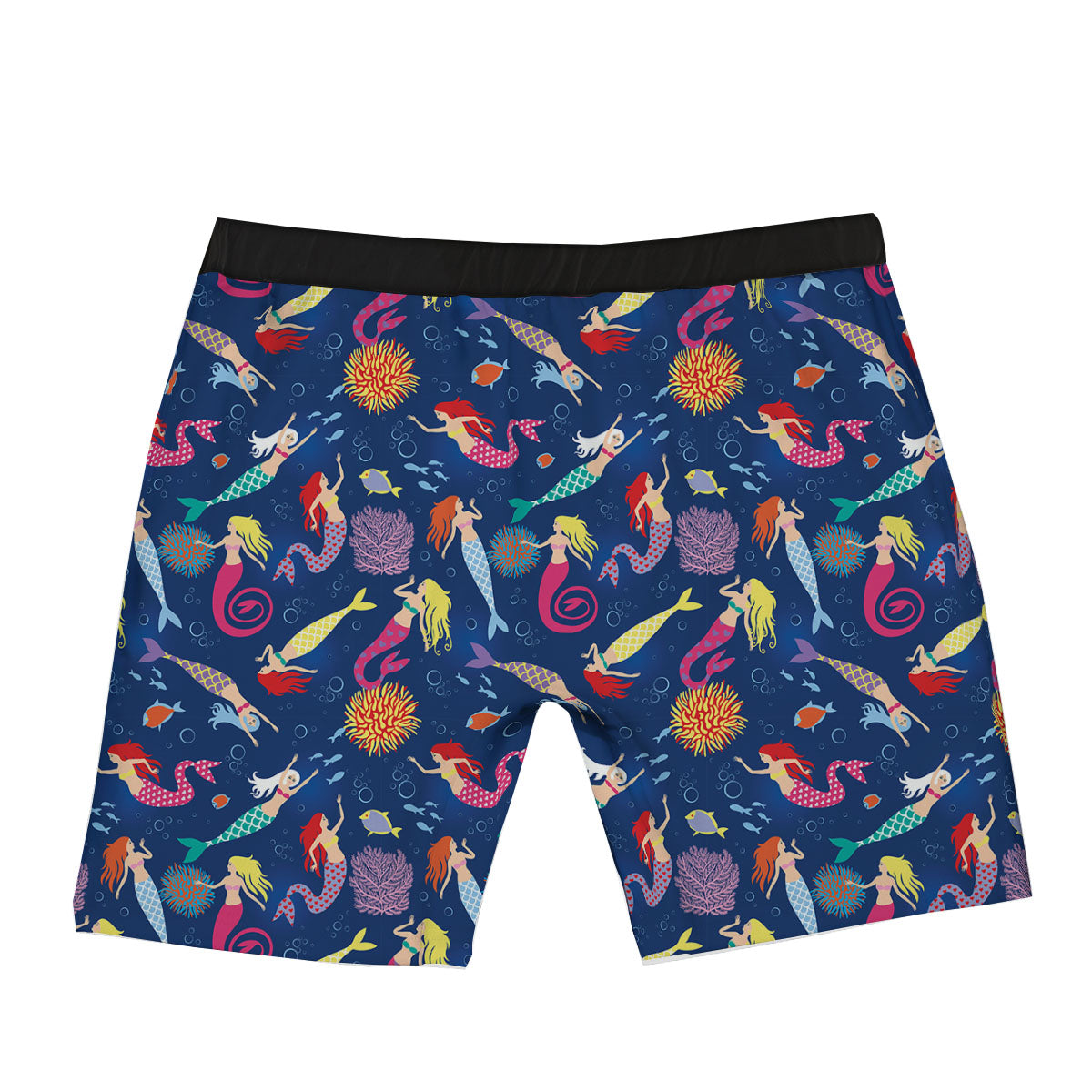 Girls Mermaid Print Pattern Boxer Briefs-grizzshop