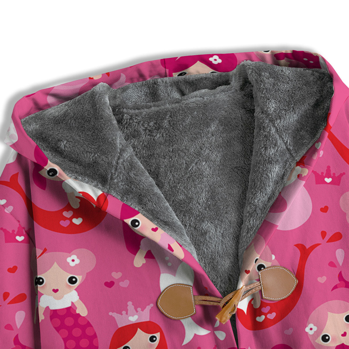 Girly Mermaid Pink Print Pattern Men's Windbreaker Jacket-grizzshop