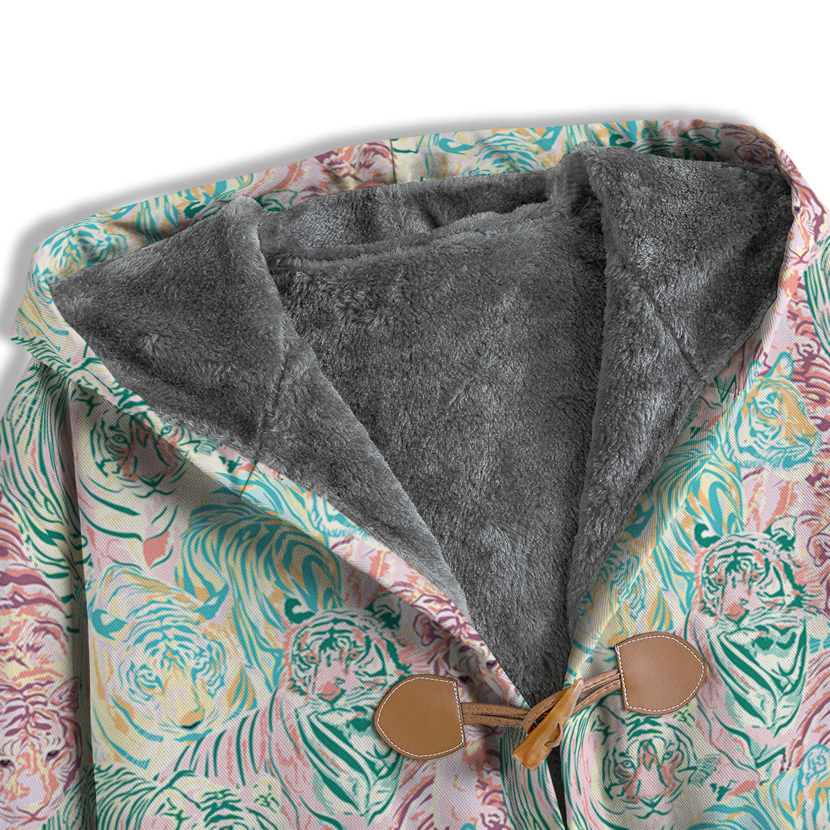 Girly Tigers Pastel Print Pattern Men's Windbreaker Jacket-grizzshop