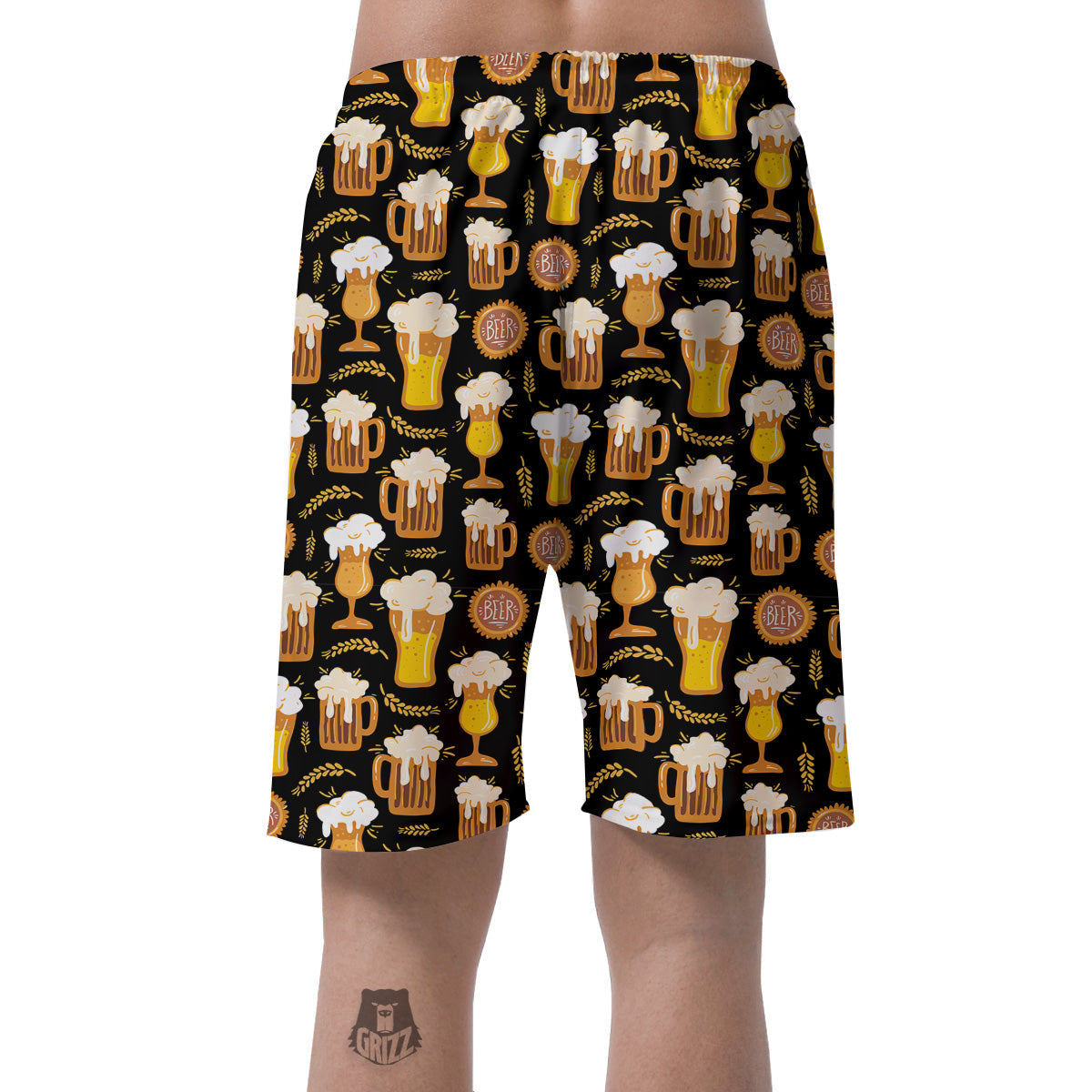 Glasses Of Beer Vintage Print Pattern Men's Shorts-grizzshop