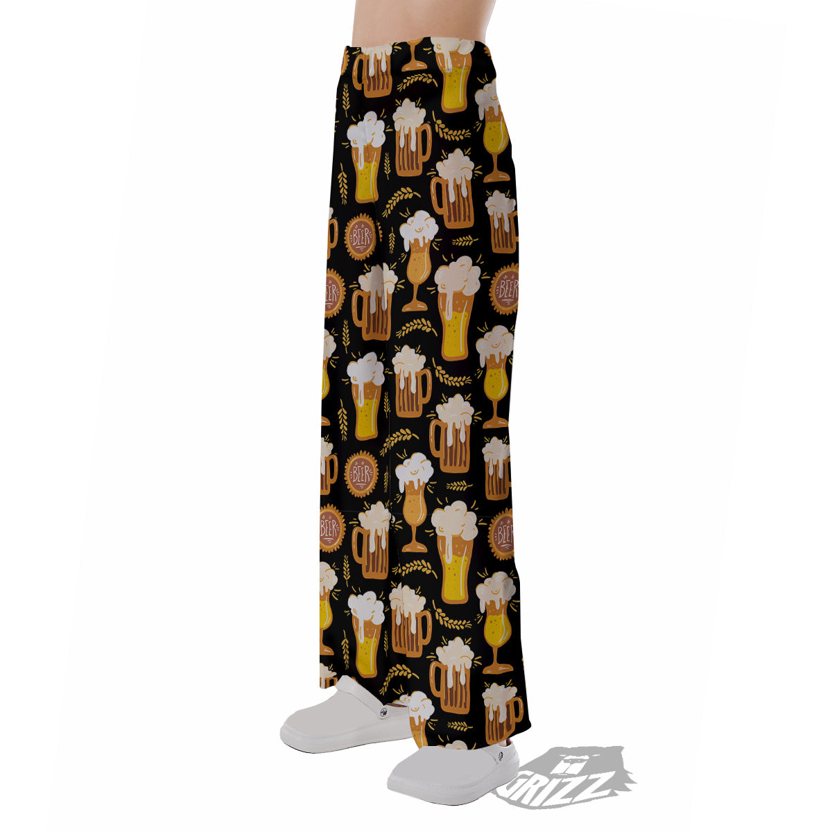 Glasses Of Beer Vintage Print Pattern Pajama Pants-grizzshop