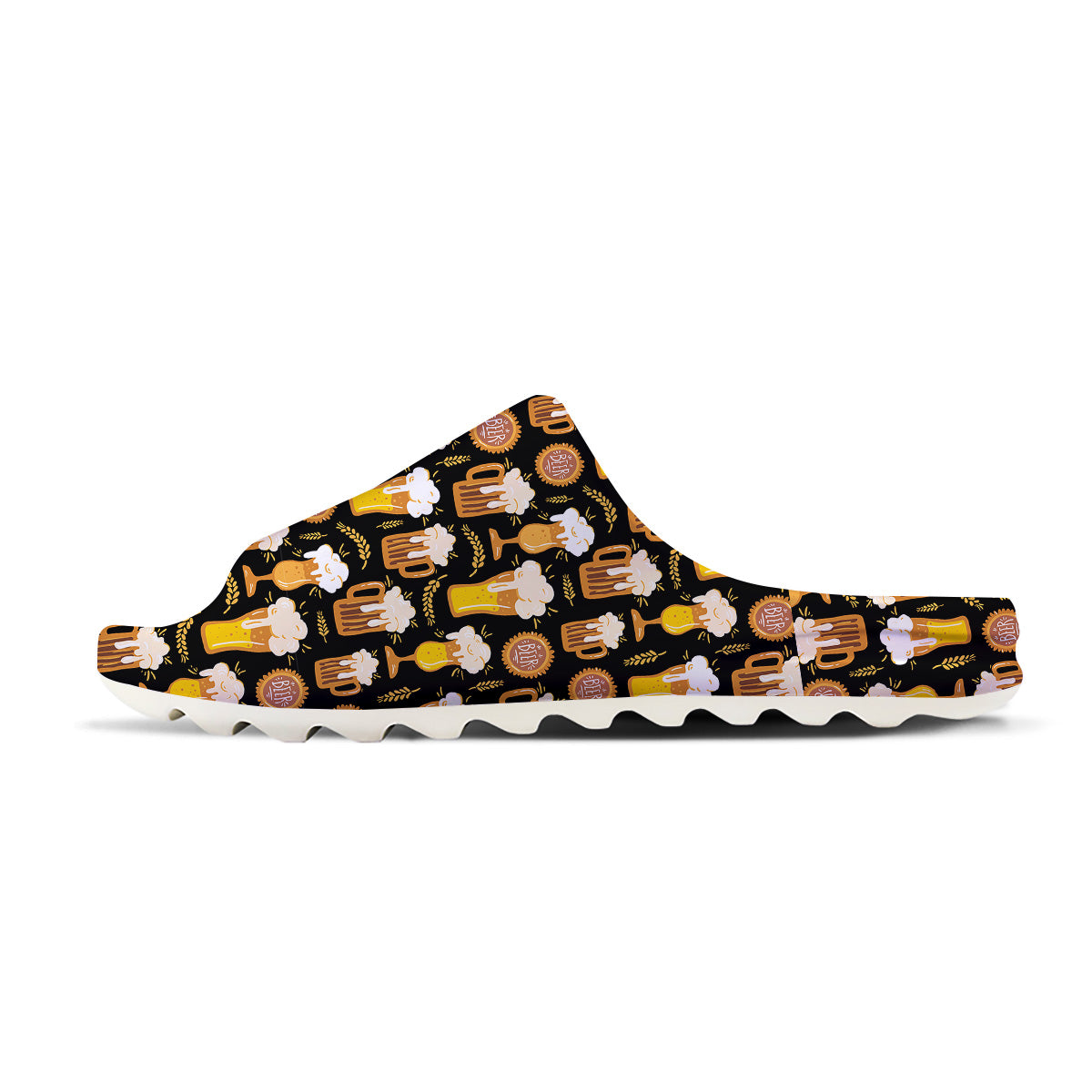 Glasses Of Beer Vintage Print Pattern Sandals-grizzshop
