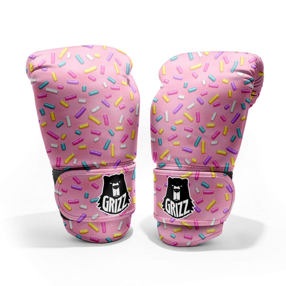 Glazed Donut Pink Print Pattern Pro Boxing Glove