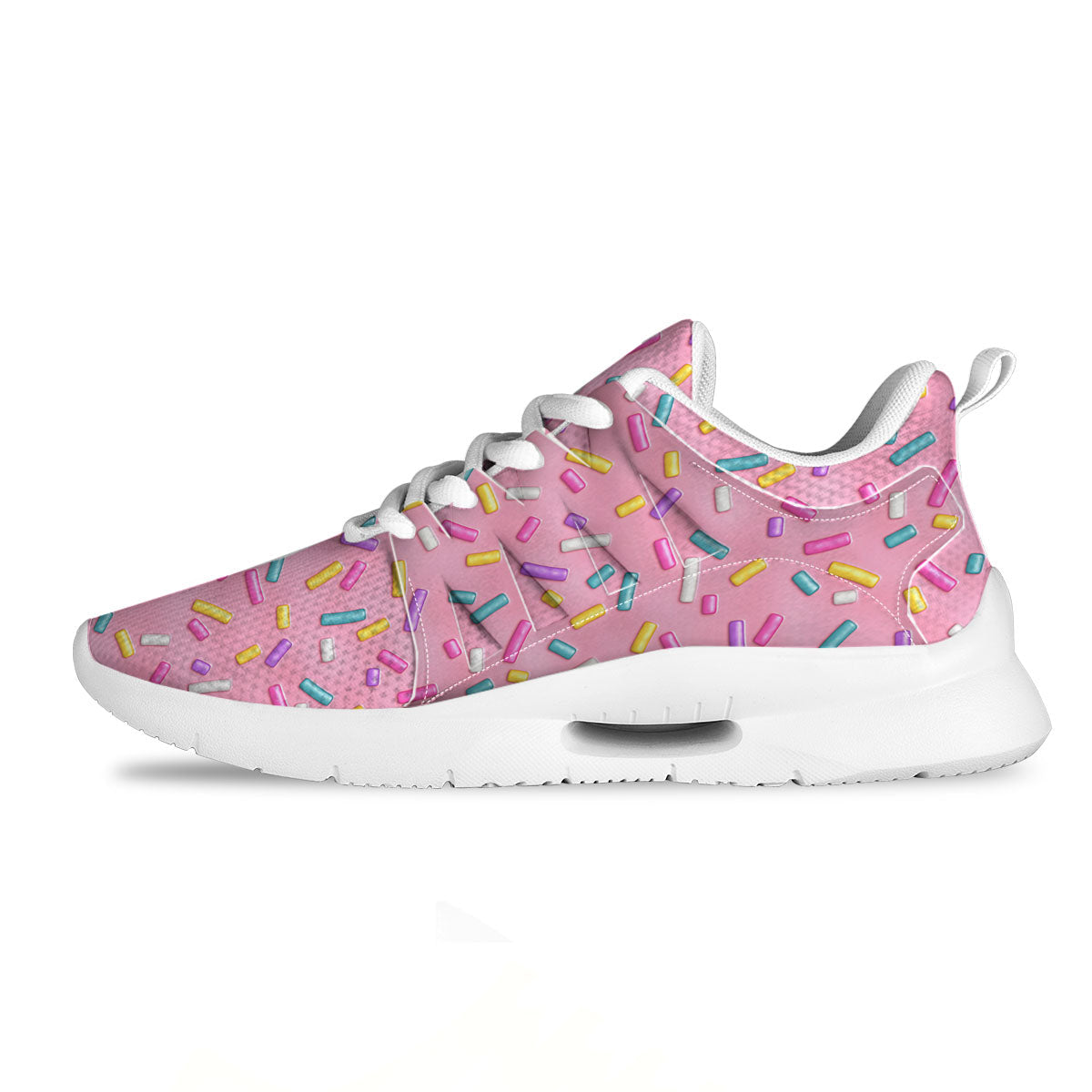 Glazed Donut Pink Print Pattern Tennis Shoes-grizzshop
