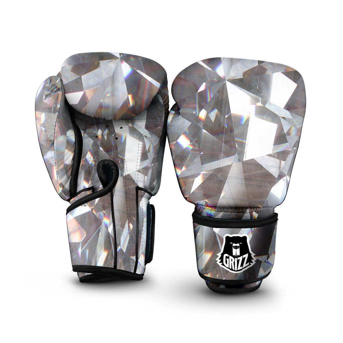 Glitter Artwork Diamond Print Boxing Gloves