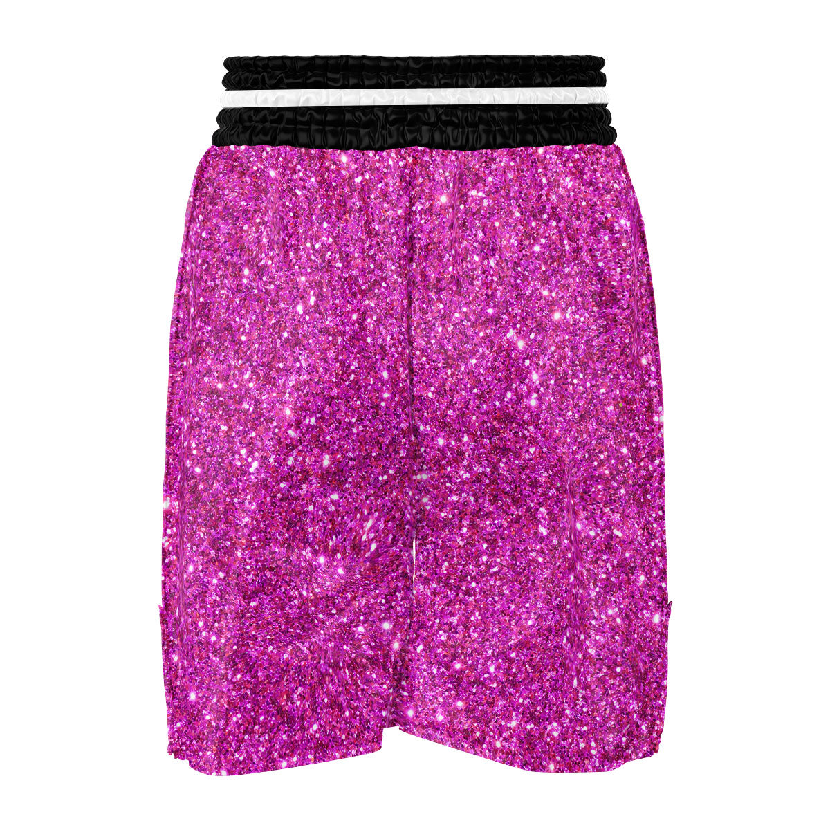 Glitter Artwork Magenta Pink Print Boxing Shorts-grizzshop