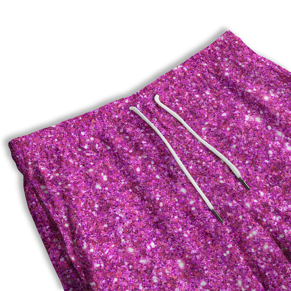 Glitter Artwork Magenta Pink Print Men's Athletic Shorts