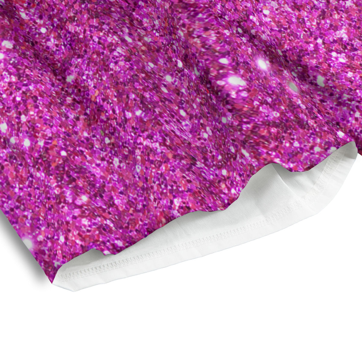 Glitter Artwork Magenta Pink Print Men's Athletic Shorts