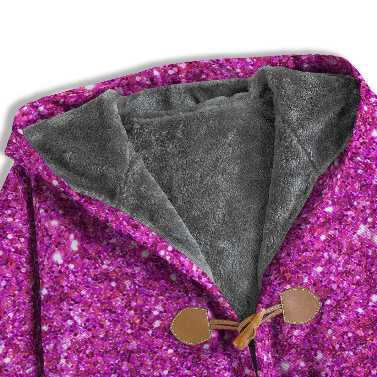 Glitter Artwork Magenta Pink Print Men's Windbreaker Jacket-grizzshop