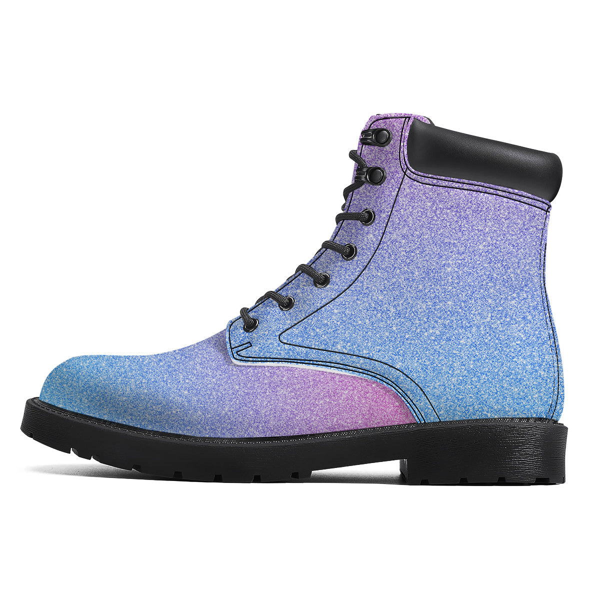 Glitter Artwork Pastel Print Pattern Boots-grizzshop