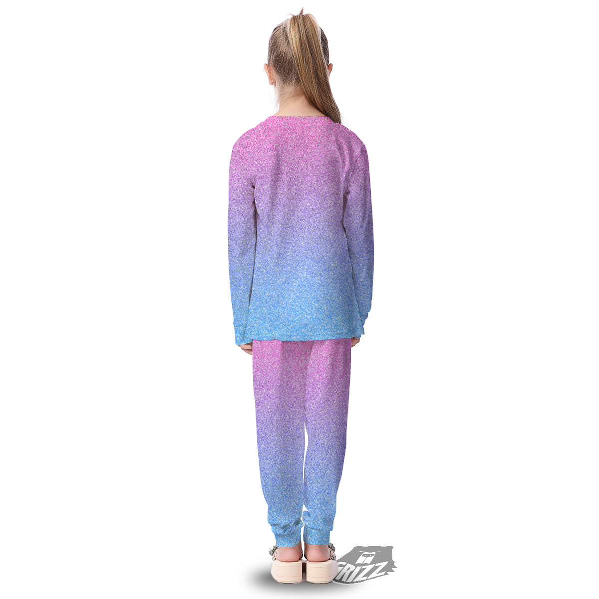 Glitter Artwork Pastel Print Pattern Kid's Pajamas-grizzshop