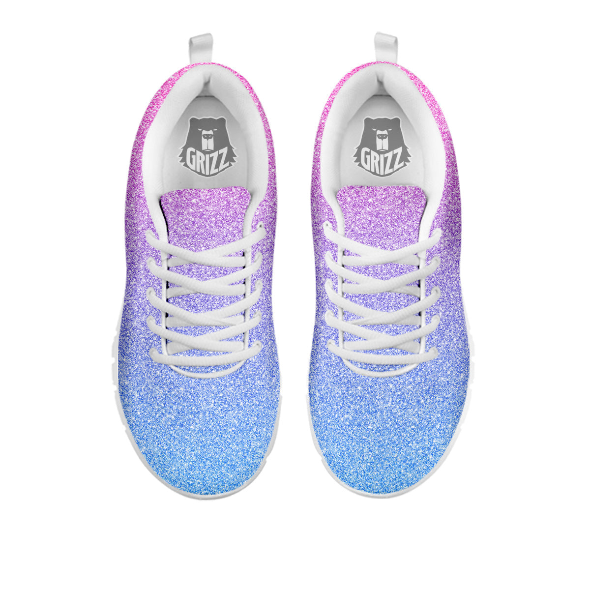 Glitter Artwork Pastel Print Pattern White Sneaker-grizzshop
