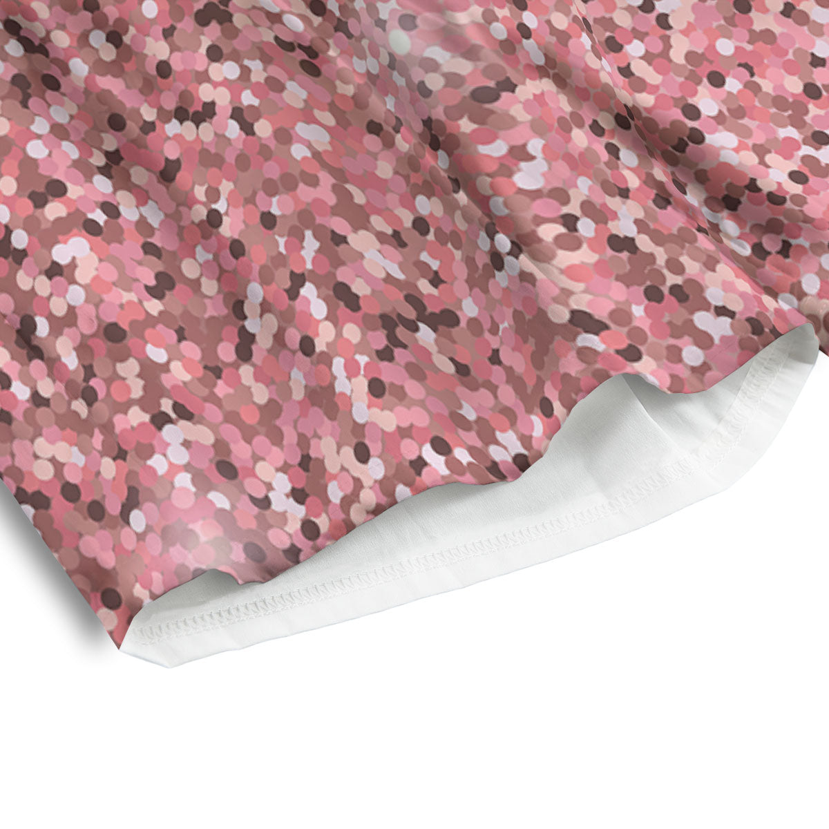 Glitter Artwork Pink Print Men's Athletic Shorts