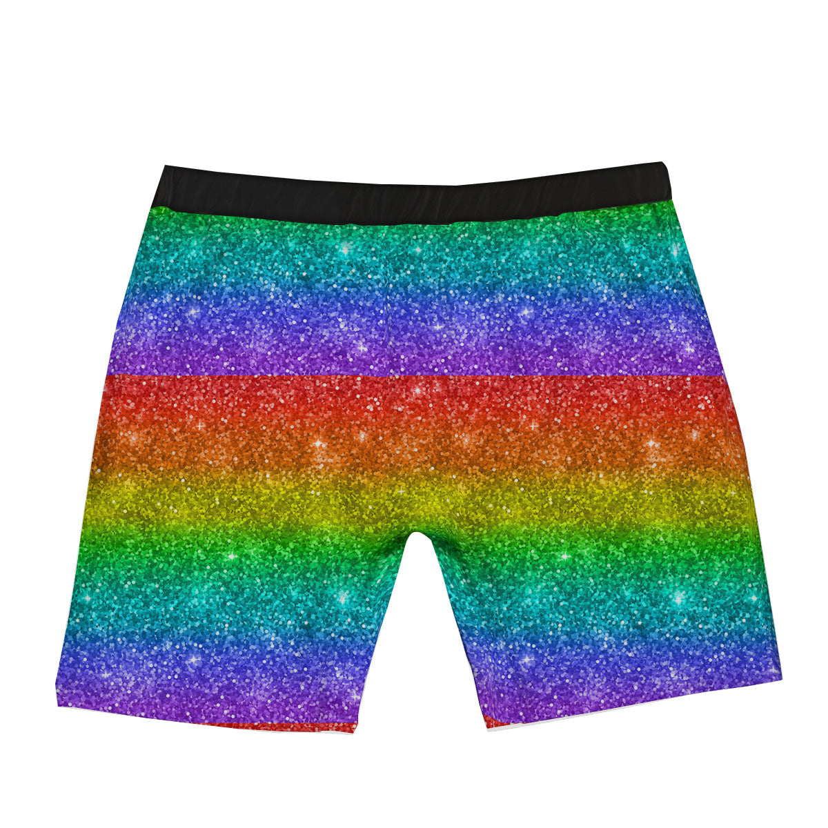 Glitter Rainbow Print Pattern Boxer Briefs-grizzshop