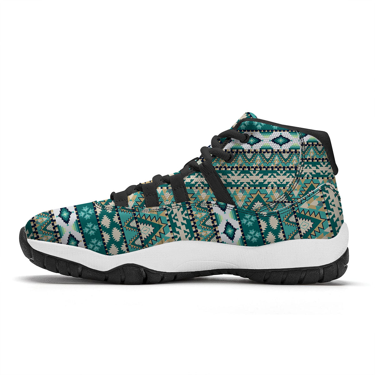 Glitter Texture Diamond Print Black Bball Shoes-grizzshop