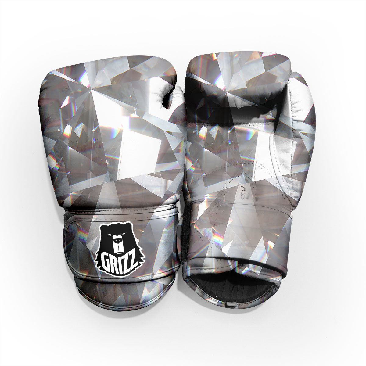 Glitter Texture Diamond Print Pro Boxing Glove