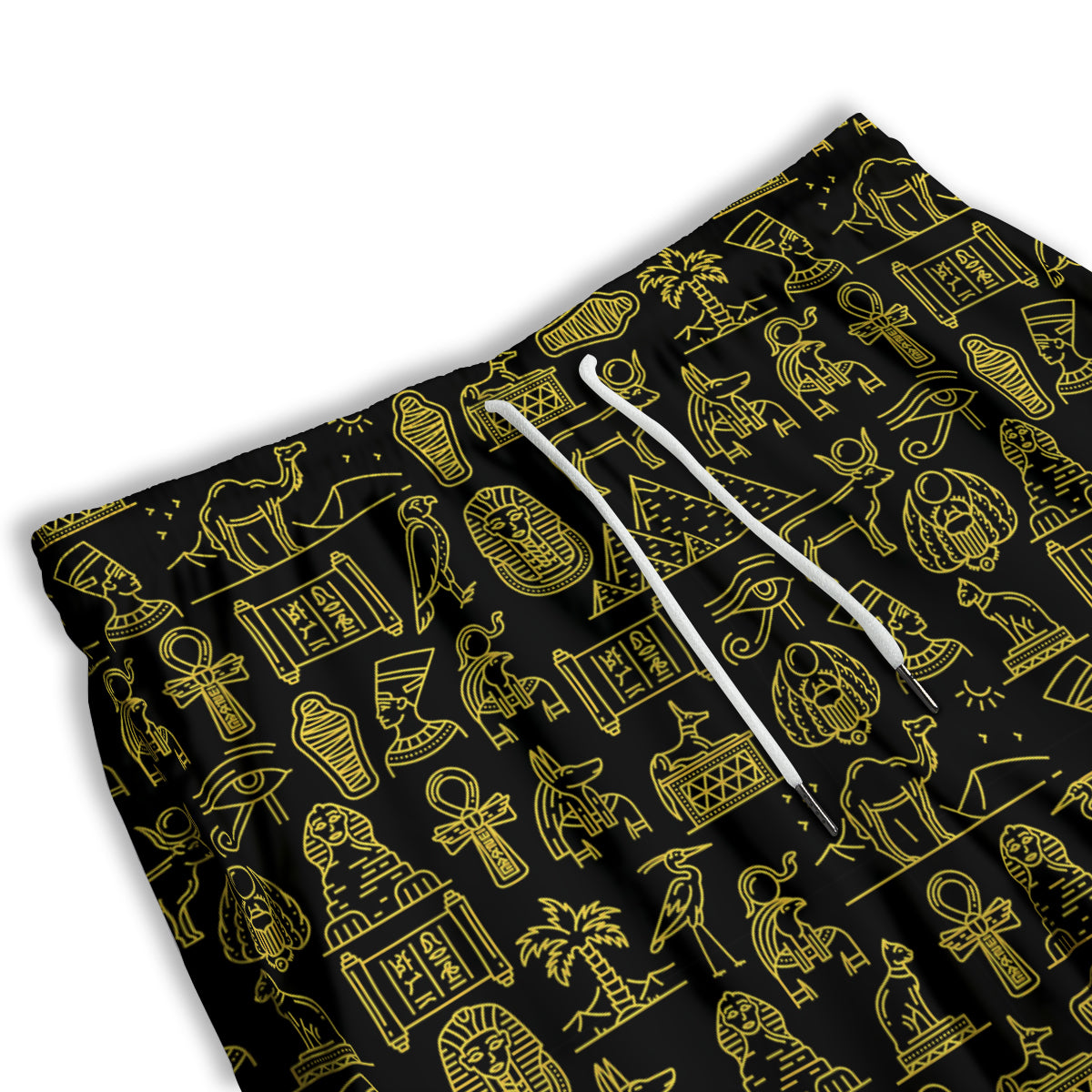 Glod Ancient Egyptian Print Pattern Men's Athletic Shorts