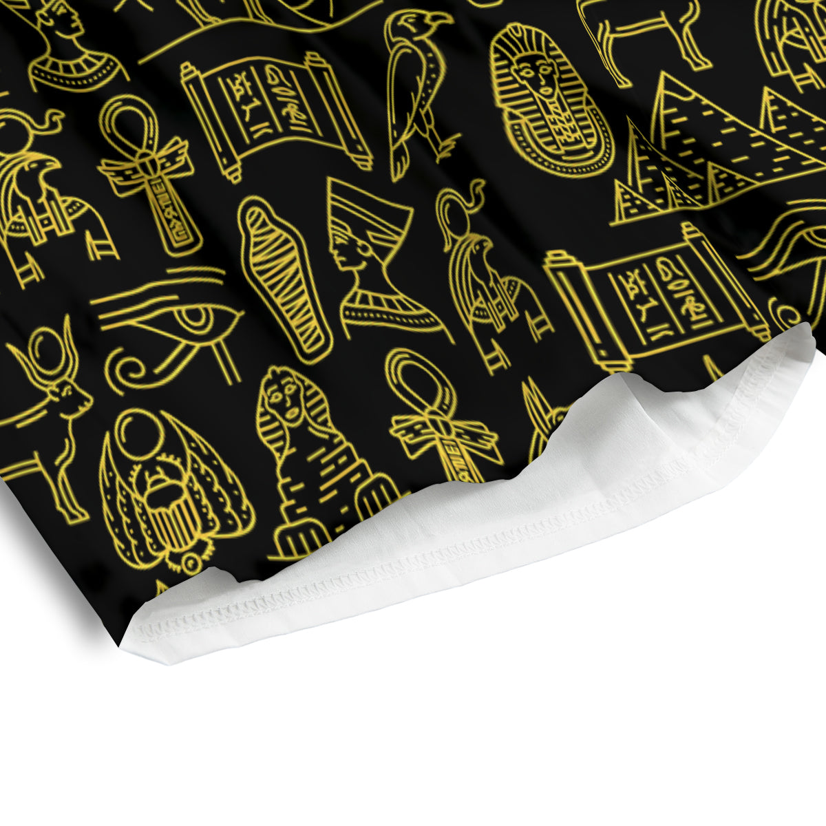 Glod Ancient Egyptian Print Pattern Men's Athletic Shorts