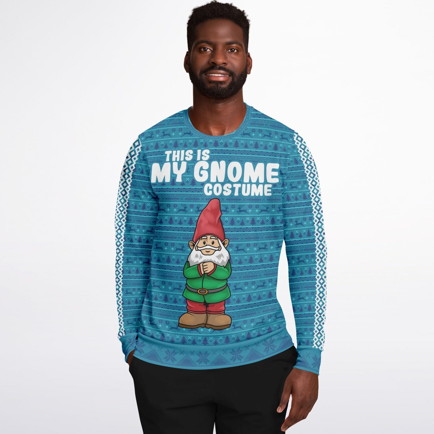 Gnome Costume Ugly Christmas Sweater-grizzshop