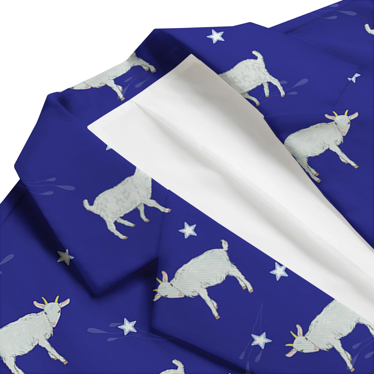 Goat Sheep Pattern Print Men's Blazer-grizzshop