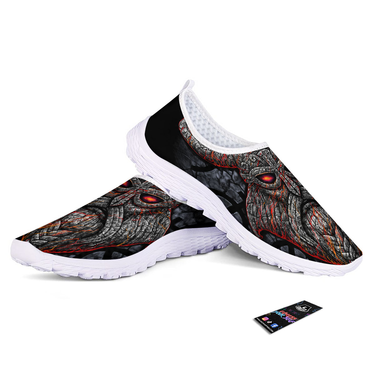 God Odin Ancient Viking Norse Print Nurse Shoes-grizzshop