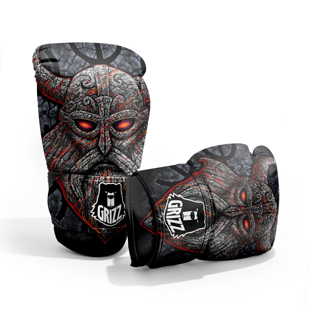 God Odin Ancient Viking Norse Print Pro Boxing Glove
